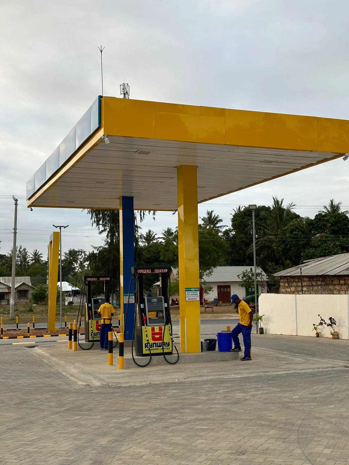 Modern Petrol Station